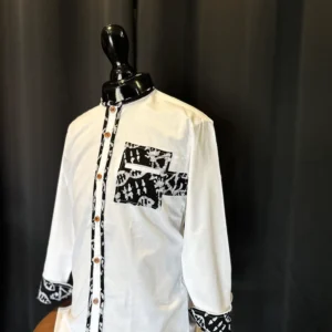 Chemise "Majesté Nocturne" – Capsule Black & White
